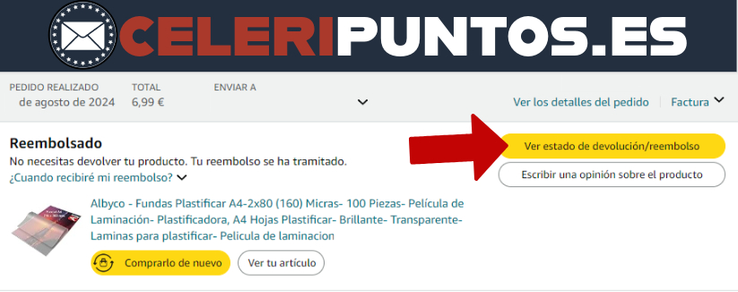 como devolver amazon por celeritas paso 8