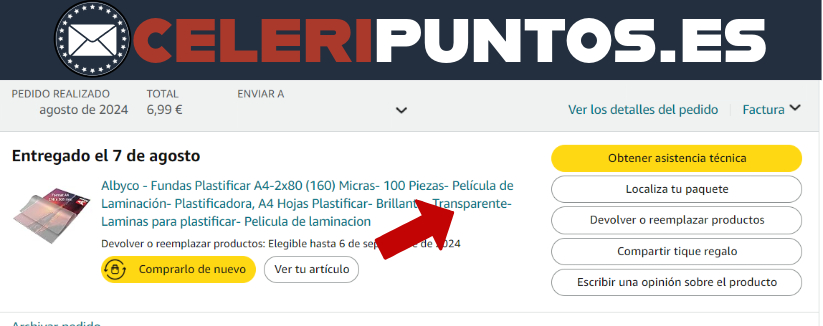 como devolver pedido amazon por celeritas paso 4